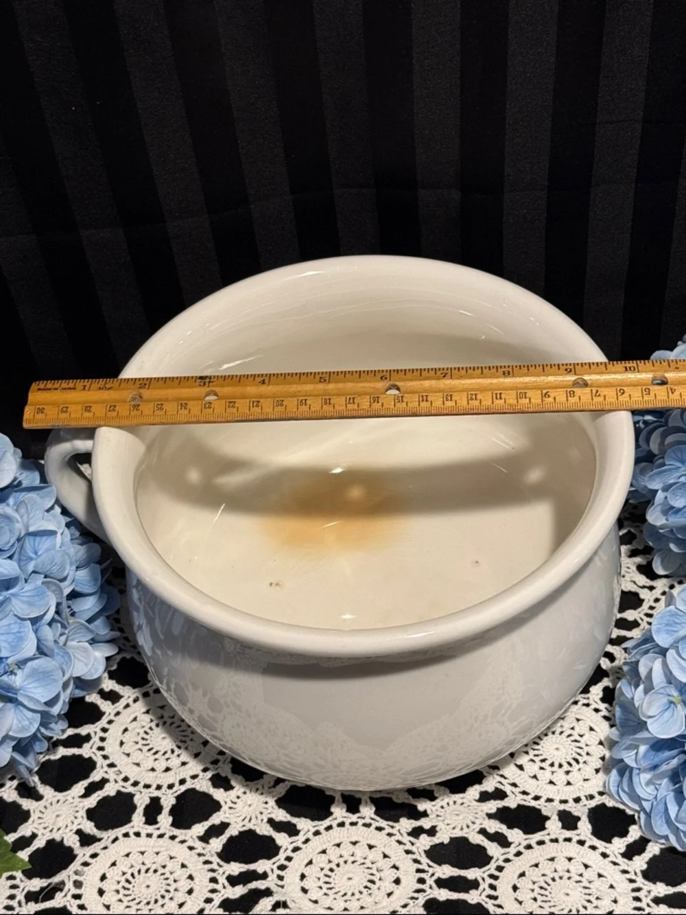 Chamber Pot by Homer Laughlin White Ceramic